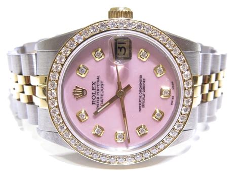 pink diamond rolex watch|pink rolex watch with diamonds.